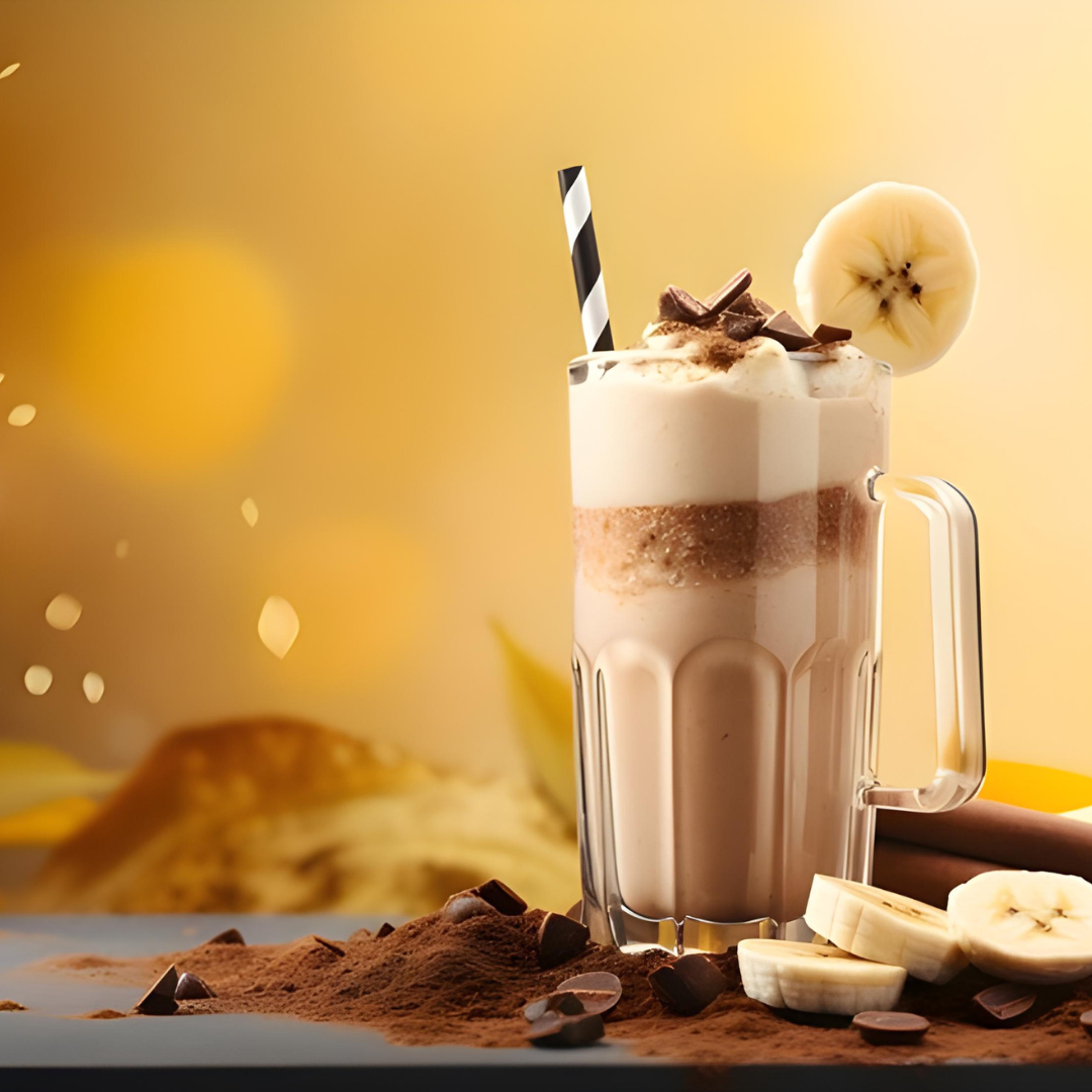 Shake de Chocolate e Banana